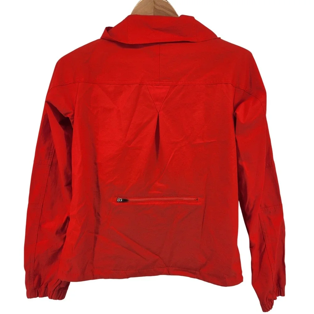 Nike 6.0 Lightweight Jacket Small Full Zip Cargo Pockets Red Orange Gorpcore‎